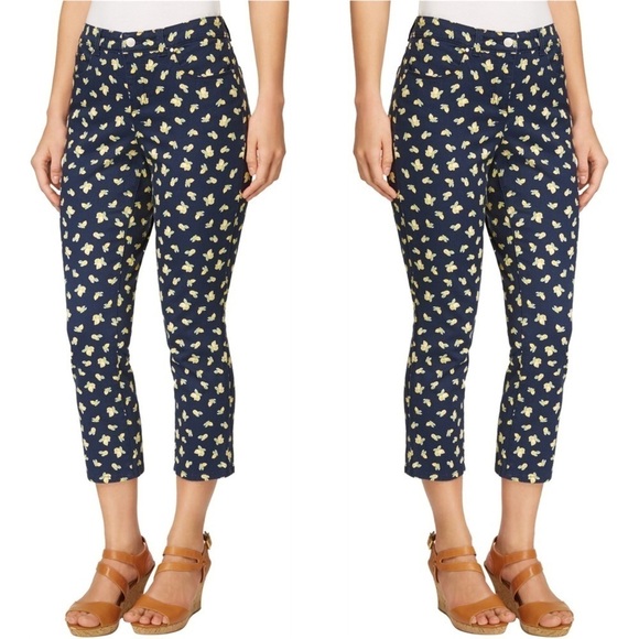 Charter Club When Life Gives you Lemons Printed Capri Crop Jeans 12 - Picture 1 of 6